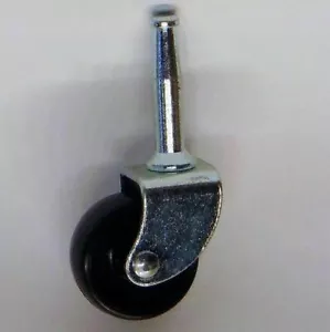 Replacement Swivel Castor Wheels 32mm Small Black Nylon Peg Furniture Caster - Picture 1 of 16