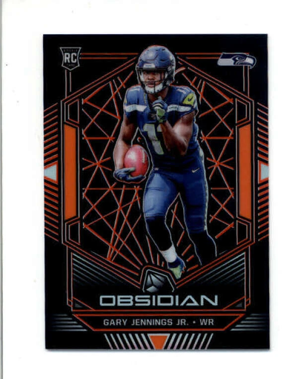 GARY JENNINGS JR 2019 PANINI OBSIDIAN #133 ORANGE ROOKIE CARD RC #45/50 BD4265 - Image 1 of 1