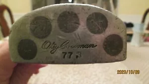 Used RH Mens Otey Crisman Vintage 77 S Mallet Head Putter 35" Steel Shaft - Picture 1 of 12
