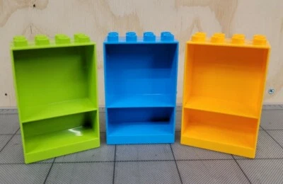 LEGO Duplo - Lot Of (3) Cabinet House Furniture Green Blue Yellow - Image 1 of 2