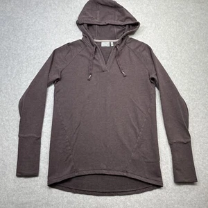 Athleta Idyllwild Hoodie Small Purple Pullover Thumbholes Stretch Lounge Terry - Picture 1 of 11