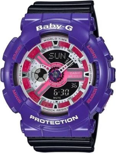 Casio BABY-G BA-110NC-6AJF Black Purple Pink Wrist Watch Unisex New in Box Rare - Picture 1 of 4