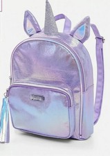 mochilas brillosas de unicornio