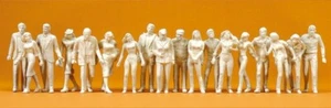 Preiser 65601 Passanten. 18 unbemalte Figuren, Bausatz, 1:43 / Spur 0 - Bild 1 von 1