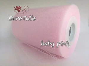 Plain Tulle Roll TUTU Spool 6" x 100 Y Soft Netting Wedding Bridal Bows - Picture 1 of 92