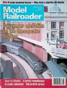 MODEL RAILROADER Magazine August 1996 How to Model a Brick Roundhouse - Picture 1 of 2