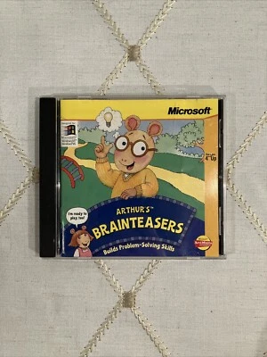 Microsoft Arthur’s Brainteasers CD-ROM PC Builds Problem-Solving Skills Ages 4+ - Image 1 of 4
