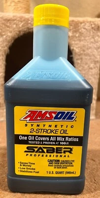 AMSOIL SABER Professional Synthetic 2-Stroke Oil (1 Quart) 2 Cycle Mix - Image 1 of 2