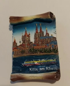 Köln Am Rhein Cologne Germany Souvenir Fridge Magnet - Picture 1 of 8