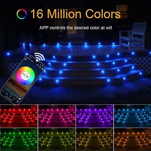 6-30x Smart WIFI RGB/RGBW LED Deckleuchten Terrasse/Terrasse/Weg Gartenlampe IP67 - Bild 1 von 17