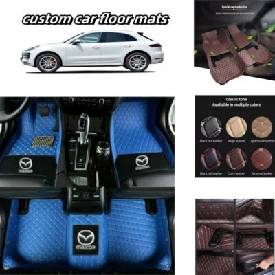 For Mazda All Models Car Floor Mats Luxury Custom Auto Carpets Liner Waterproof Foto 1 de 4