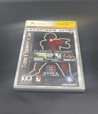 Tom Clancy's Classic Trilogy (Microsoft Xbox, 2004) With Xbox Live Trial Card - Image 1 of 4
