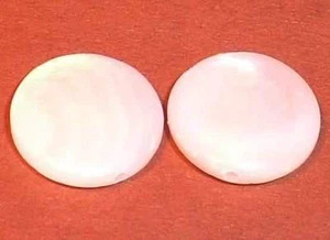 Perlmutt - Linsen. Perlen. 11mm. Weiß. Strang - Bild 1 von 1