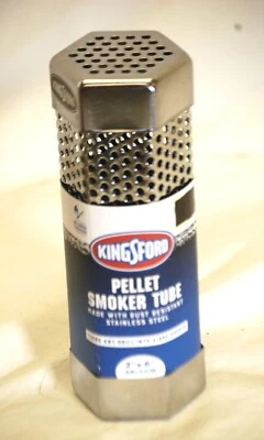 Kingsford Pellet Smoker Tube Turns Grill into BBQ Smoker 2 x 6" Stainless New - Image 1 of 4