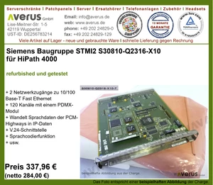 Conjunto SIEMENS STMI2 Q2316-X10 HiPath 4000 S30810-Q2316-X10 / Rg. IVA incluido - Imagen 1 de 3
