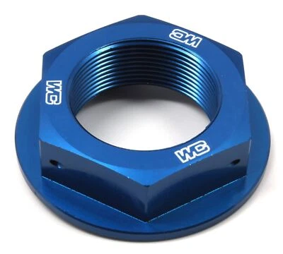 Tuerca de vástago de dirección de aluminio anodizado azul Works Connection 24-360 - Hecha en EE. UU. Foto 1 de 3