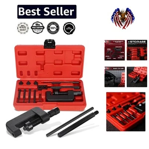 Rivet and Roller Chain Link Removal Tool Set – 13 Pieces for 35 to 630 Chains - Picture 1 of 9
