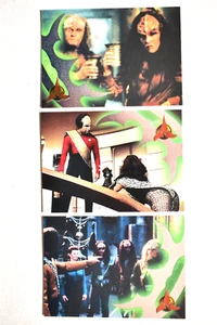 1999 SKYBOX *STAR TREK TNG EPISODES SEASON 7* KLINGON EMBOSSED SET (S37-S39) NM - Picture 1 of 2