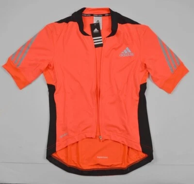 Adidas Kinder Fahrrad Trikot Radtrikot Jungen Shirt Jersey Signal Farbe Neon Rot