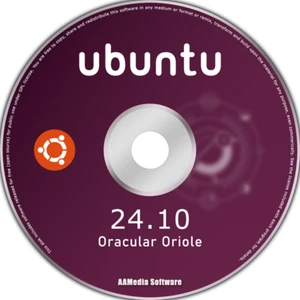 Linux Ubuntu Desktop 24.10 64bit Live Bootable DVD DL Rom Linux Operating System - Picture 1 of 4