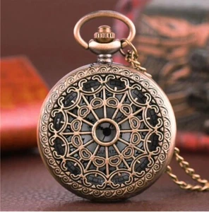 Taschenuhr Herren & Damen Handarbeit Vintage Antik Taschenuhr mit Kette - Bild 1 von 6