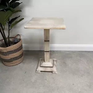 Art Deco alabaster occasional Side table - Picture 1 of 14