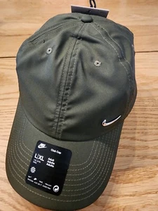 Nike Club Cap Metal Swoosh Adult Unisex Backstrap Hat Size L/XL Cargo Khaki Fb53 - Picture 1 of 2