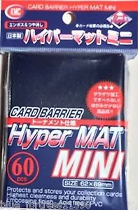 KMC HYPER MAT MINI CUBIERTA AZUL MANGAS DE BARRERA TARJETA CARDFIGHT YUGIOH - Imagen 1 de 1
