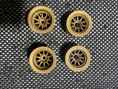 1/10 Formula 1 Set Of 4 Wheels New For Xray X1 Tamiya Roche - Photo 1/3