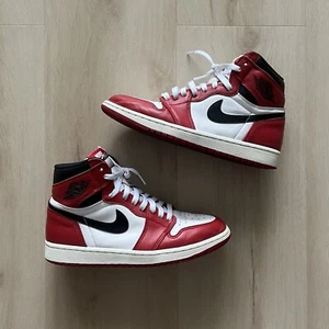 Nike Air Jordan 1 Retro High OG Chicago 2015 Größe 9 Gebraucht - Bild 1 von 9