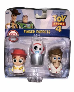 Disney Pixar Toy Story 4 marionetas de dedo paquete de 3 Jessie, Forky, Duke Caboom NUEVO - Imagen 1 de 11