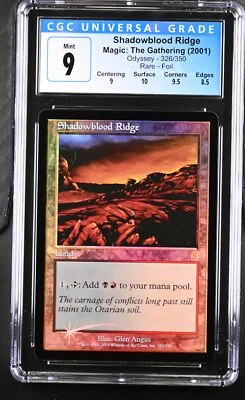 SHADOWBLOOD RIDGE Odyssey Foil Rare CGC 9 MTG [Nostalgium] - Image 1 of 2