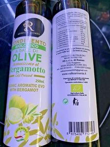 DUE BOTTIGLIE DA 250 ML DI OLIO EXTRAVERGINE BIOLOGICO AL BERGAMOTTO CALABRIA - Foto 1 di 5