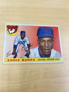1955 Topps Set-Break # 28 Ernie Banks VG-VGEX Solid 2° anno cartolina - Foto 1 di 15