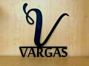 Personalized Big Letter Metal Name Sign Home Decor Decorative Wall Art Best Gift - Picture 1 of 10