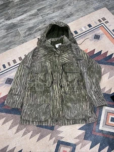 Vintage 10X Windbreaker Camo Jacket Mens Size Large Realtree Camo Hunting USA - Picture 1 of 17