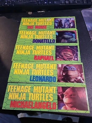 (5) TEENAGE MUTANT NINJA TURTLES TMNT THE MOVIE BUMPER STICKER LEO DON RAPH MIKE - Image 1 of 4