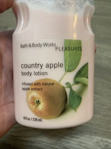 Bath and Body Works Country Apple Pleasures Body Lotion 8 oz Retired Scent B&BW - Picture 1 of 6