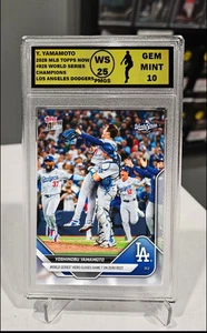 PLATINUM GRADED 10 Yoshinobu Yamamoto 2025 MLB Topps NOW #925 Presale LA DODGERS - Bild 1 von 1