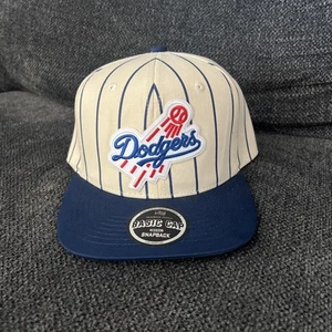 Parche bordado personalizado de los Dodgers a rayas SnapBack de Los Ángeles MLB Playoffs - Imagen 1 de 4