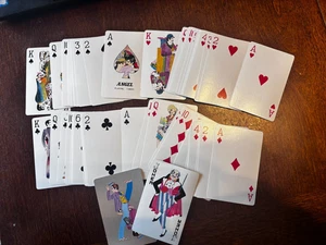 Antike JAPAN ENGEL SPIELKARTEN KOMPLETT OHNE BOX - Bild 1 von 1