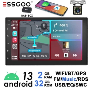 DAB+ Autoradio mit Bluetooth BT 2+32G 7zoll 2DIN MP5 Player USB GPS NAVI FM CAM - Bild 1 von 13