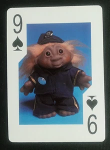 Carta da gioco Northn Trolls 1992 9 picche - Foto 1 di 2