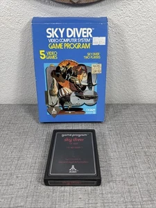 Atari Sky Diver Spiel Cartridge & Box - Bild 1 von 13