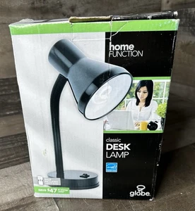 HOME FUNCTION Klassische Schreibtischlampe mit KUGEL Energiesparlampe SCHWANENHALS- - Bild 1 von 3