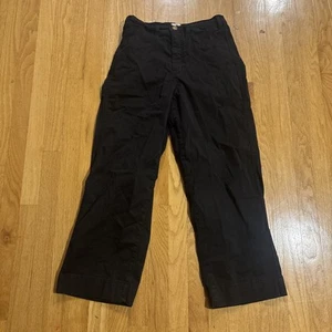 MARINE LAYER Bridget Crop Pant in Faded Black Size 6 High Rise Wide Leg - Picture 1 of 5