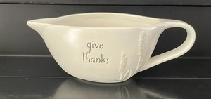 Rae Dunn Give Thanks Gravy Sauce Boat Festa del Ringraziamento - Foto 1 di 11