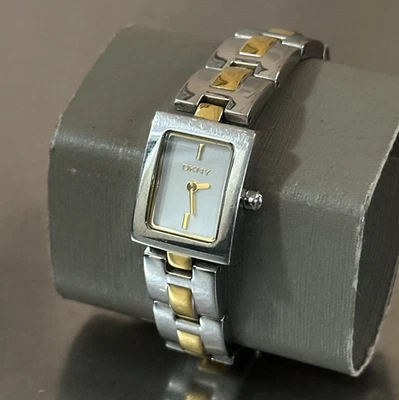 DKNY Women's Watch Analog Quartz Silver & Gold Tone Water Resist 5.75 inch 18 mm - Image 1 of 4