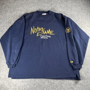 Sudadera Notre Dame Lucha Irlandesa Crable XL De Colección Y2K Años 90 Pullover Fútbol - Imagen 1 de 10