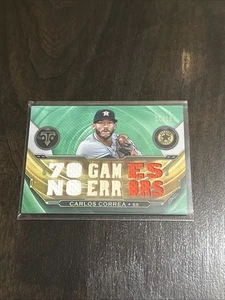 2019 Topps Triple Threads Triple Threads Relics Carlos Correa #TTR-CC /18 Green - Picture 1 of 2